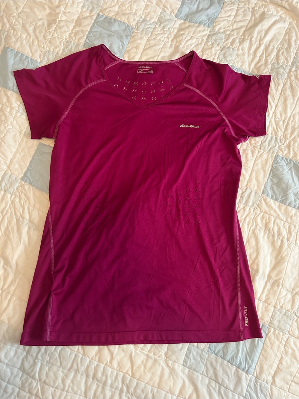 Eddie Bauer Women's Magenta Short-Sleeve Active Tee